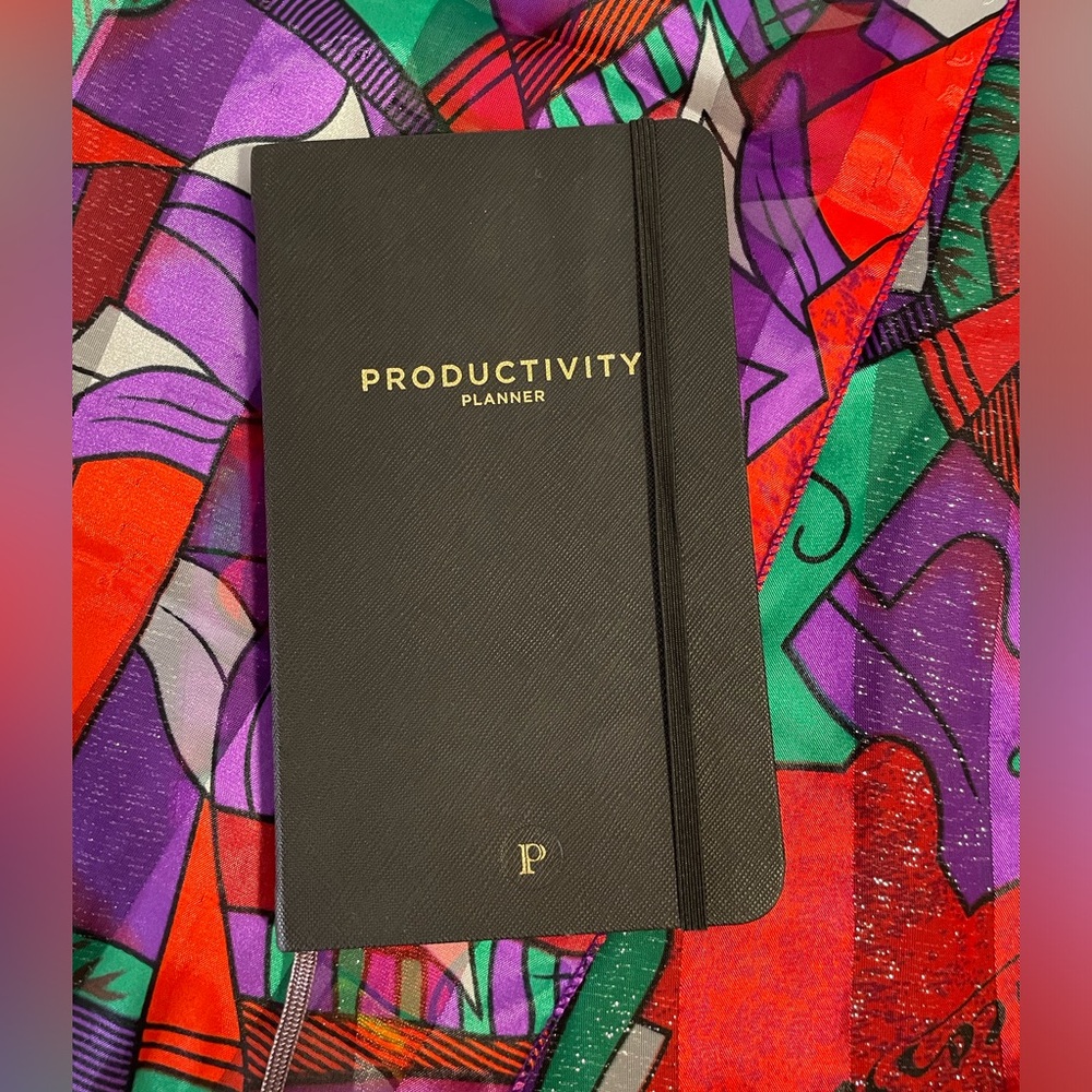 Anthropologie Black & Gold "Productivity Planner"